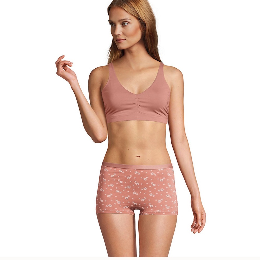 NWOT Land's End Comfort Knit Cotton Tencel Wireless Adjustable Bra - small